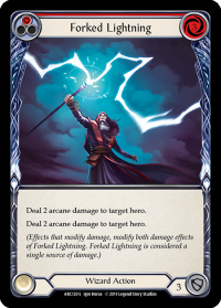 flesh and blood arcane rising unlimited forked lightning arc120 foil