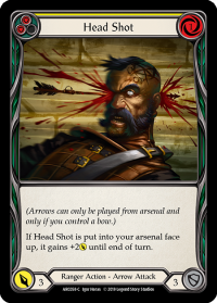 flesh and blood arcane rising unlimited head shot yellow arc058 foil