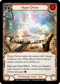 flesh and blood arcane rising unlimited hyper driver arc036 foil