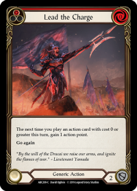 flesh and blood arcane rising unlimited lead the charge red arc209 foil