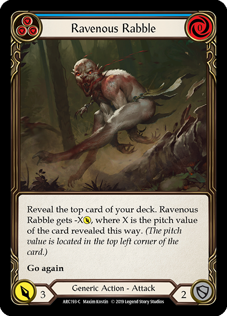 Ravenous Rabble (Blue) - ARC193 - Foil