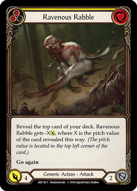 Ravenous Rabble (Yellow) - ARC192 - Foil