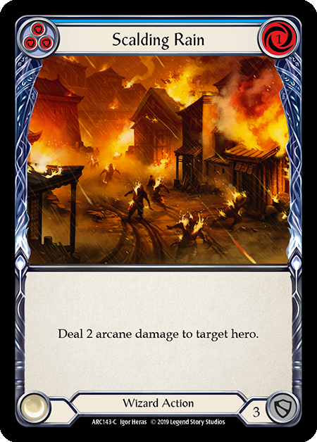 Scalding Rain (Blue) - ARC143 - Foil
