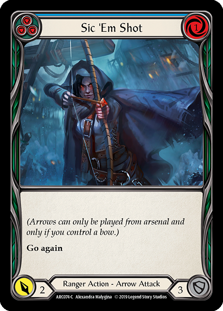 Sic 'Em Shot (Blue) - ARC074 - Foil