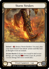 flesh and blood arcane rising unlimited storm striders arc116 foil