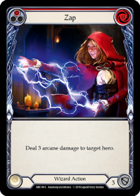 flesh and blood arcane rising unlimited zap red arc144 foil