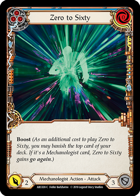 Zero to Sixty (Blue) - ARC028 - Foil