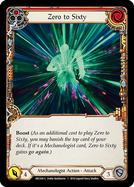 Zero to Sixty (Red) - ARC026 - Foil