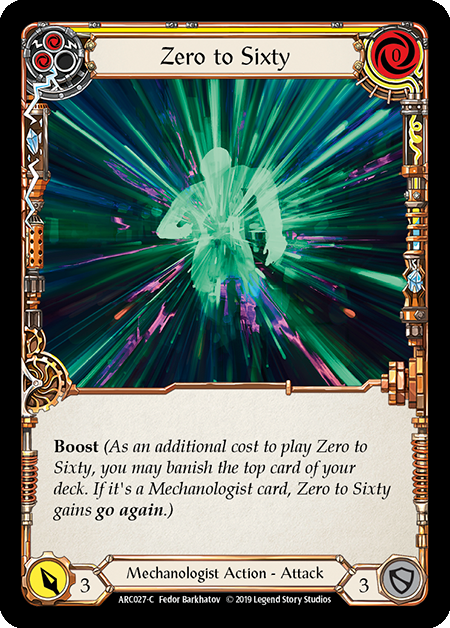 Zero to Sixty (Yellow) - ARC027 - Foil