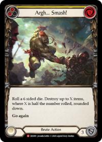 flesh and blood crucible of war 1st edition argh smash cru 1st edition foil