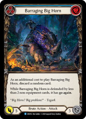 Barraging Big Horn (Blue) - CRU - 1st edition