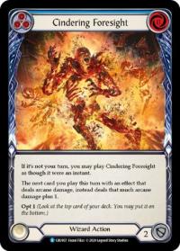 flesh and blood crucible of war 1st edition cindering foresight blue cru 1st edition foil