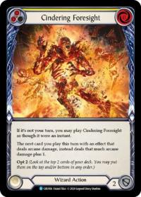 flesh and blood crucible of war 1st edition cindering foresight yellow cru 1st edition foil