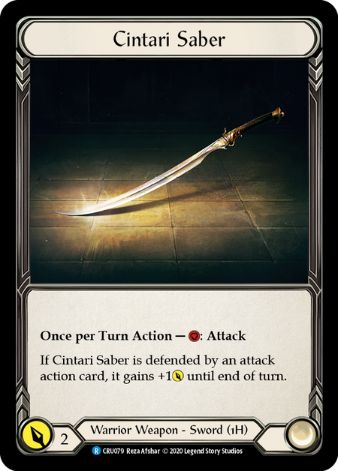 Cintari Saber (Reverse) - CRU - 1st edition