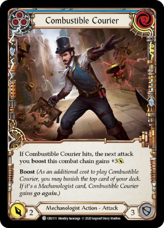Combustible Courier (Blue) - CRU - 1st edition