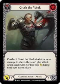 flesh and blood crucible of war 1st edition crush the weak red cru 1st edition foil
