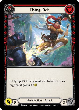 Flying Kick (Red) - CRU - 1st edition