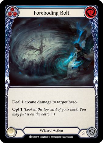 Foreboding Bolt (Blue) - CRU - 1st edition