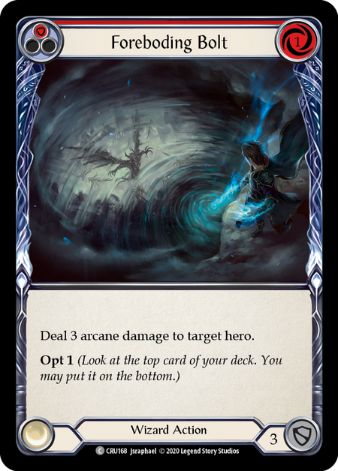 Foreboding Bolt (Red) - CRU - 1st edition