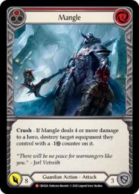 flesh and blood crucible of war 1st edition mangle cru 1st edition foil
