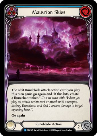 Mauvrion Skies (Blue) - CRU - 1st edition
