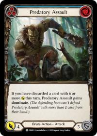 flesh and blood crucible of war 1st edition predatory assault blue cru 1st edition foil