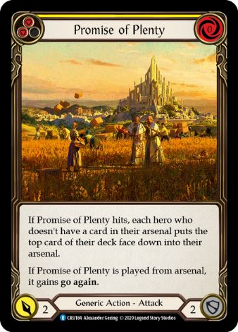 Promise of Plenty (Yellow) - CRU - 1st edition