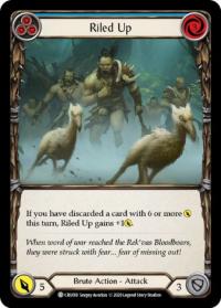 flesh and blood crucible of war 1st edition riled up blue cru 1st edition foil