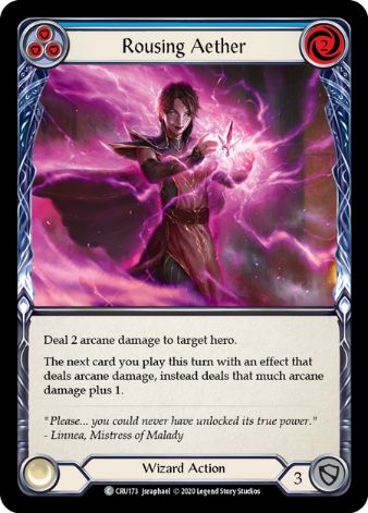 Rousing Aether (Blue) - CRU - 1st edition