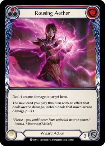 Rousing Aether (Red) - CRU - 1st edition