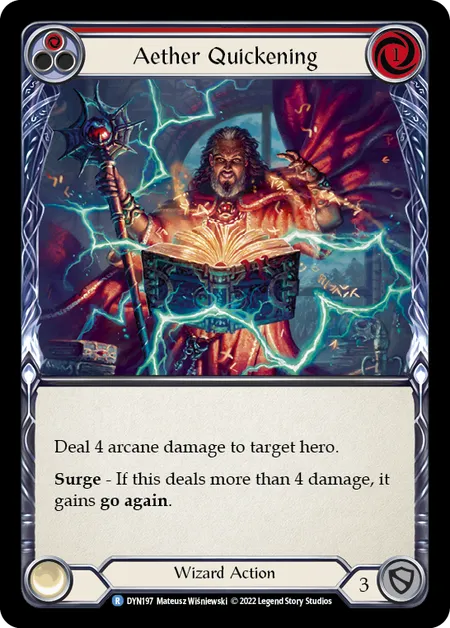 Aether Quickening (Red) - DYN - Rainbow Foil