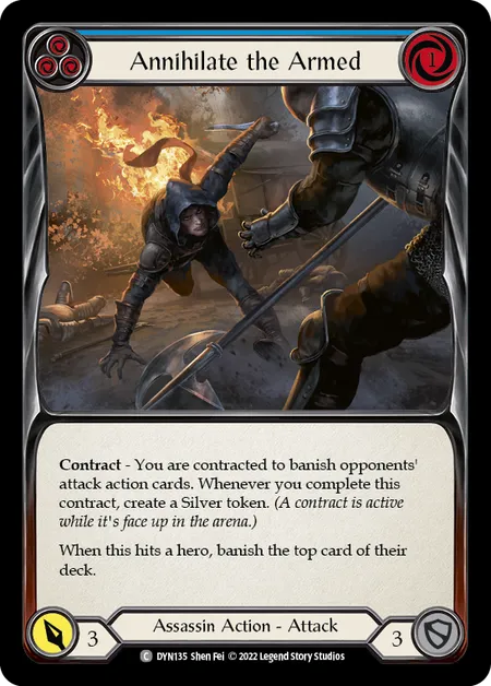 Annihilate the Armed (Blue) - DYN - Rainbow Foil