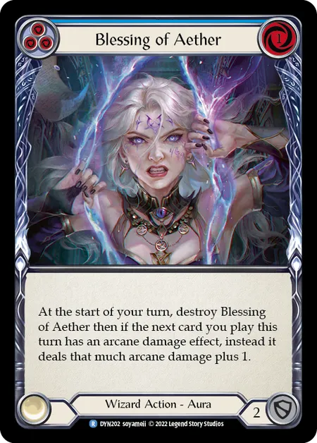 Blessing of Aether (Blue) - DYN - Rainbow Foil