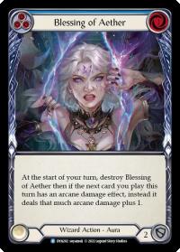 flesh and blood dynasty blessing of aether blue dyn rainbow foil