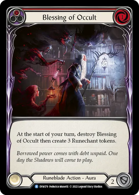 Blessing of Occult (Red) - DYN - Rainbow Foil