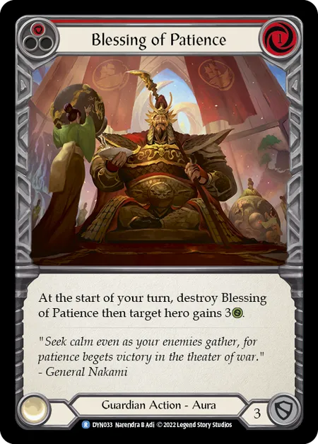 Blessing of Patience (Red) - DYN - Rainbow Foil