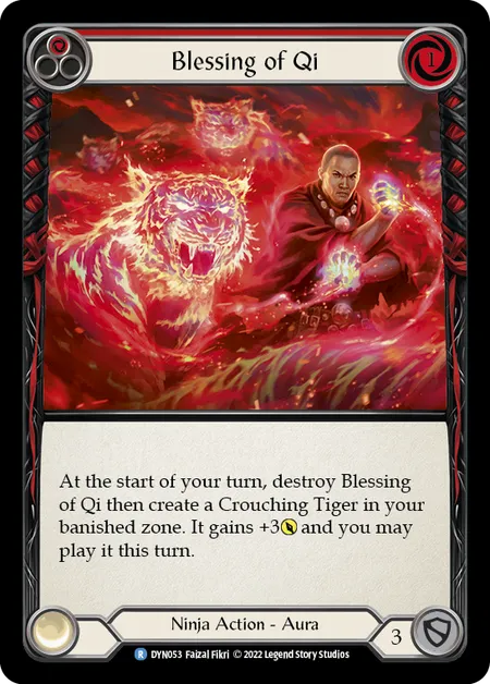 Blessing of Qi (Red) - DYN - Rainbow Foil