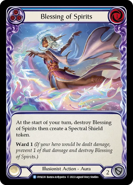 Blessing of Spirits (Blue) - DYN - Rainbow Foil