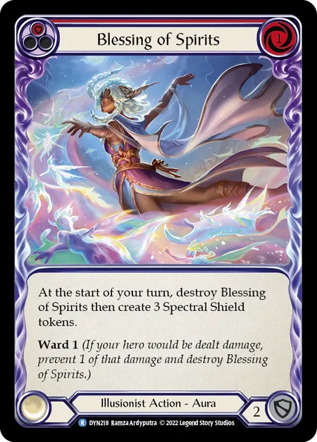 Blessing of Spirits (Red) - DYN - Rainbow Foil