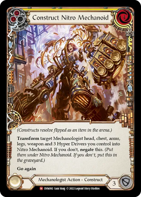 Construct Nitro Mechanoid // Nitro Mechanoid - DYN - Rainbow Foil