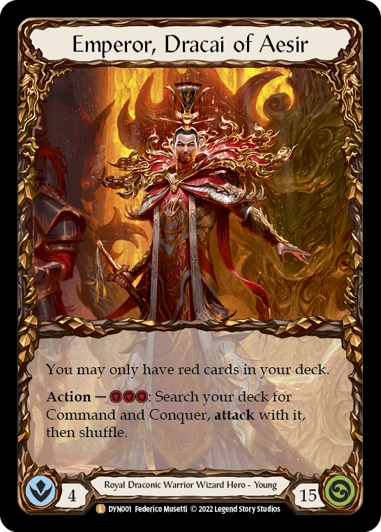 Emperor, Dracai of Aesir - DYN - Rainbow Foil