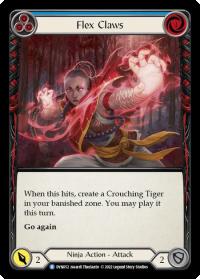 flesh and blood dynasty flex claws blue dyn rainbow foil
