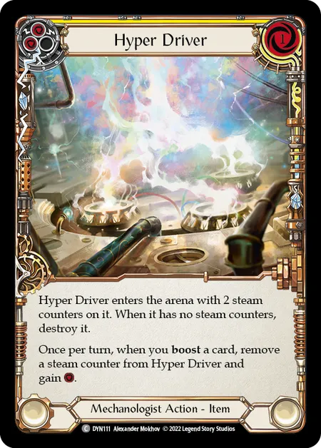 Hyper Driver (Yellow) - DYN - Rainbow Foil
