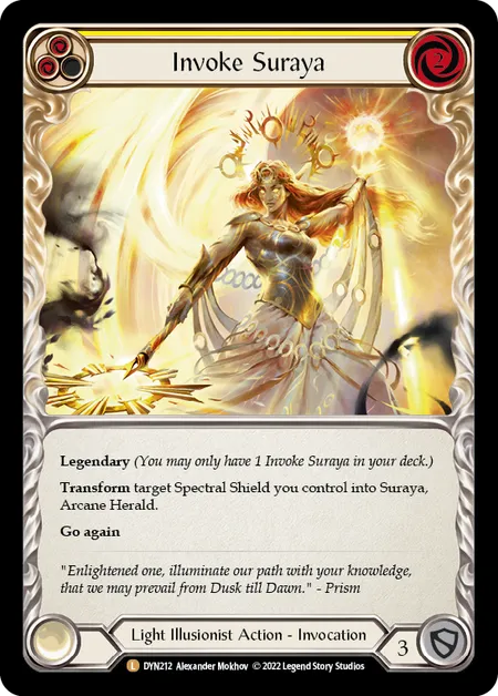 Invoke Suraya // Suraya, Archangel of Knowledge - DYN - Rainbow Foil