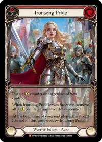 flesh and blood dynasty ironsong pride extended art dyn rainbow foil