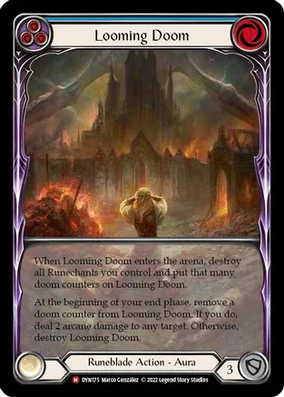 Looming Doom (Extended Art) - DYN - Rainbow Foil