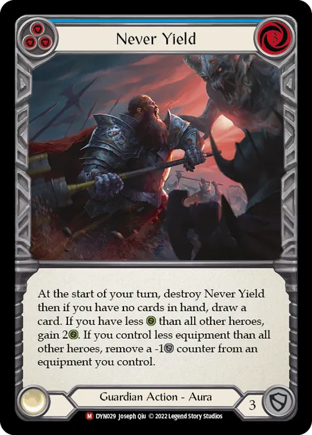 Never Yield - DYN - Rainbow Foil