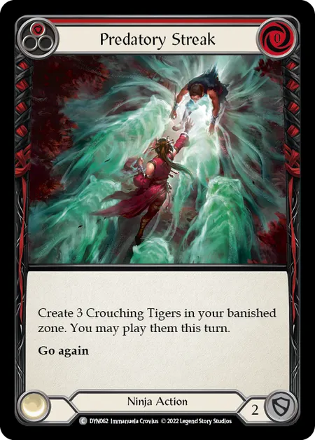 Predatory Streak (Red) - DYN - Rainbow Foil