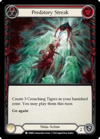 flesh and blood dynasty predatory streak red dyn rainbow foil