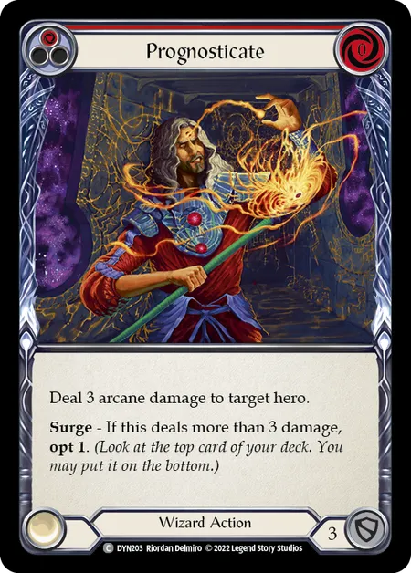 Prognosticate (Red) - DYN - Rainbow Foil